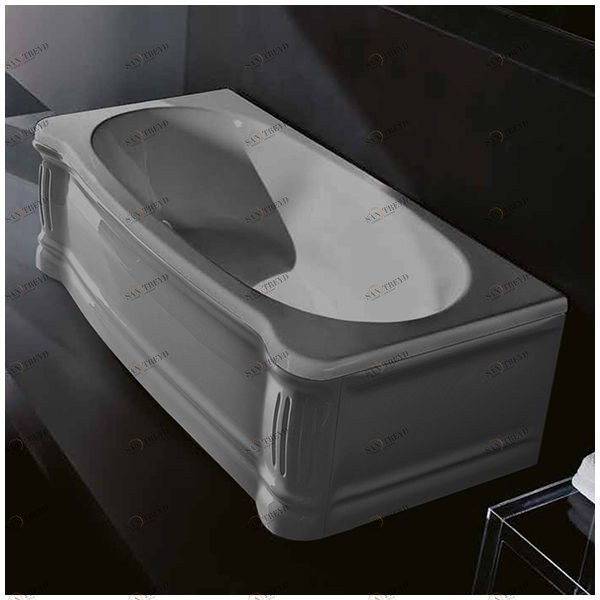 Ванна Gruppo treesse New Classic VTL-V6770-SX-SE серая прямоугольная левая VTLV6770SXSE