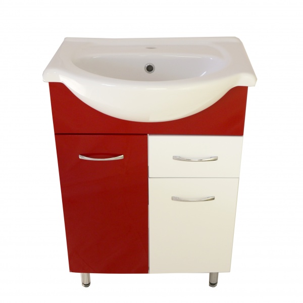 Тумба Роса 60 - Стиль красный с ящик. (К) 11617 VAKO 232315 - Вид №1