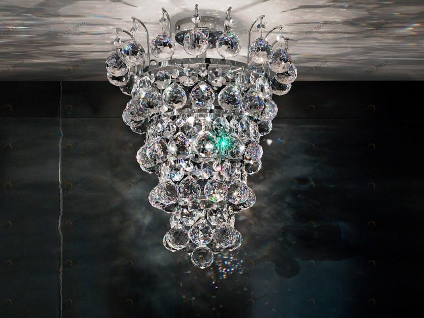 Masiero Потолочный светильник накаливания с кристаллами Impero & deco sun-id-1488603