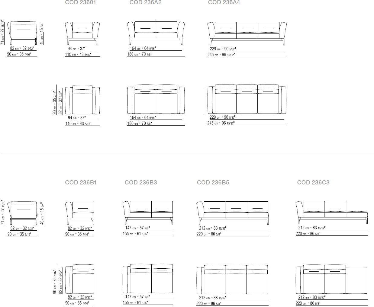 Flexform 3-х местный тканевый диван со съемным чехлом Adda sun-id-1469739 - Вид №5