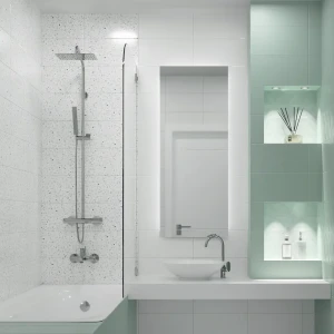 Плитка настенная Mersey Mono 20x40 см 1.2 м² матовая цвет белый 89364551 STLM-2119905