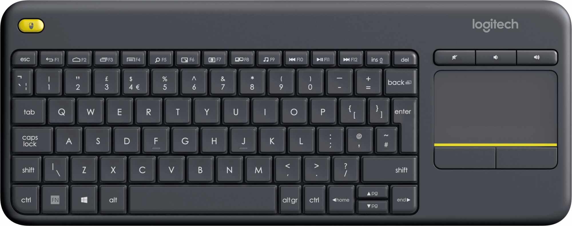 920-007147 keyboard k400 wireless touch plus rtl, usb Logitech Santreyd 