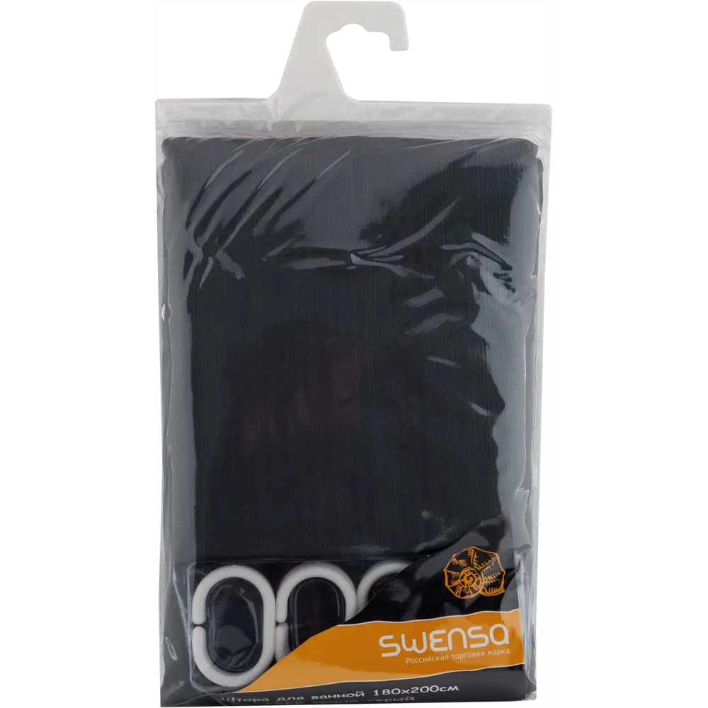 Шторка для ванной комнаты Leer, 180x200 см, полиэстер SWENSA SWC-90 STLM-2086352 - Вид №5