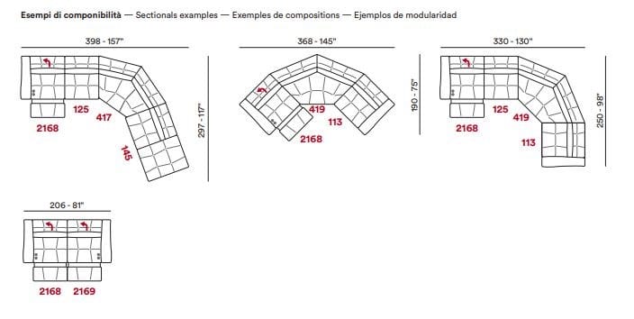 Кожаный диван с откидной спинкой Max Divani LEONARDO ARCH-00122010 - Вид №4