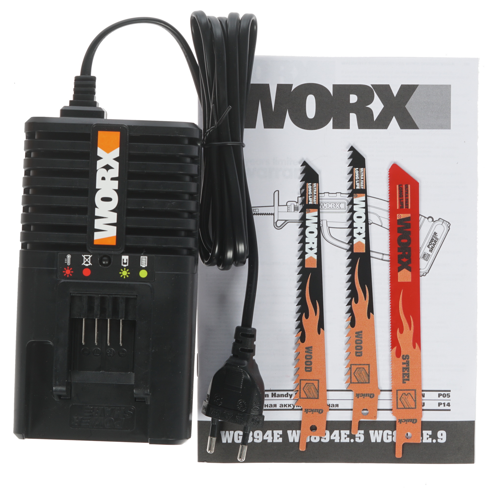Сабельная пила Worx WG894E.5 PowerShare 20V 8143065 STDN-0136731 - Вид №8