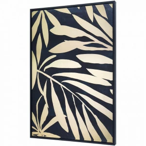 Панно интерьерное с подрамником из дерева 90х60 см золотое на черном Tomas Stern TOMAS STERN  00-3872663 Золото;черный