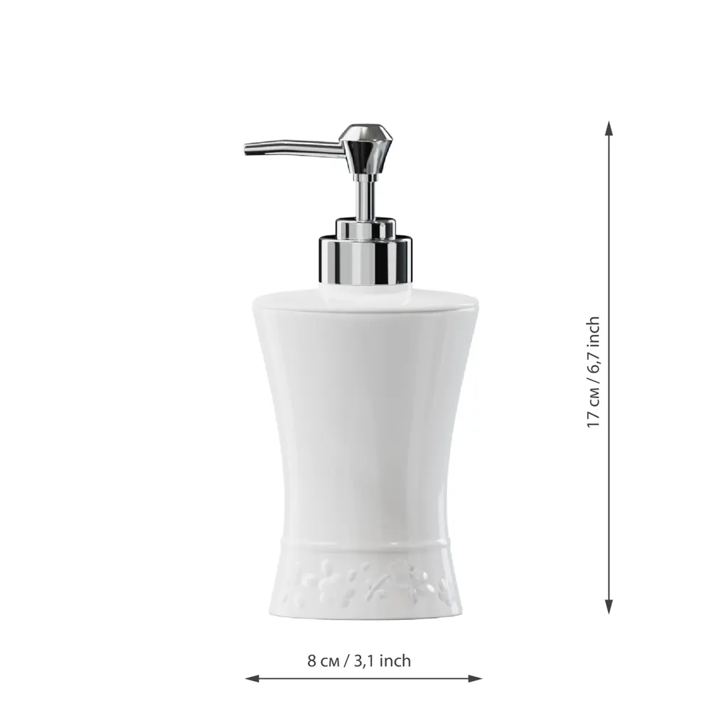 Дозатор для жидкого мыла Venice цвет белый Santreyd нет STLM-2110811 - Вид №4