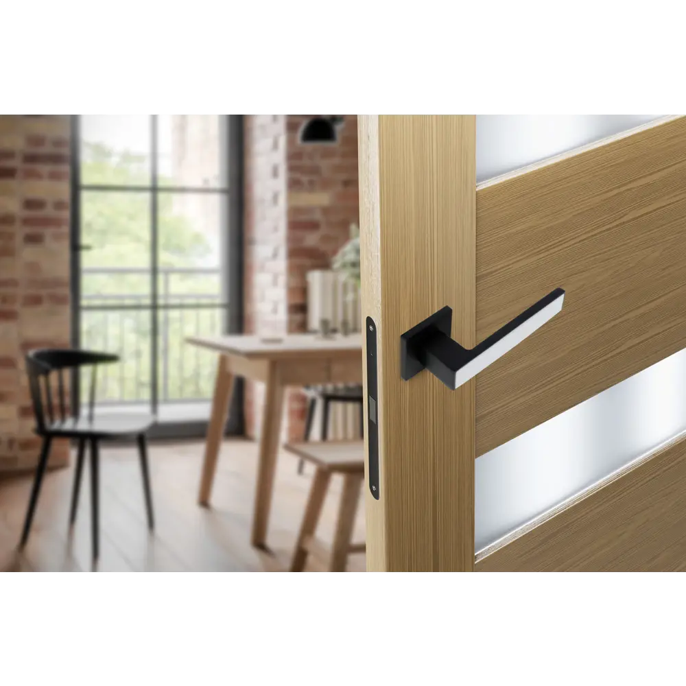 EDSON Дверные ручки EDS-124H-Q2 черные на розетке 85170399 STLM-0059395 - Вид №8