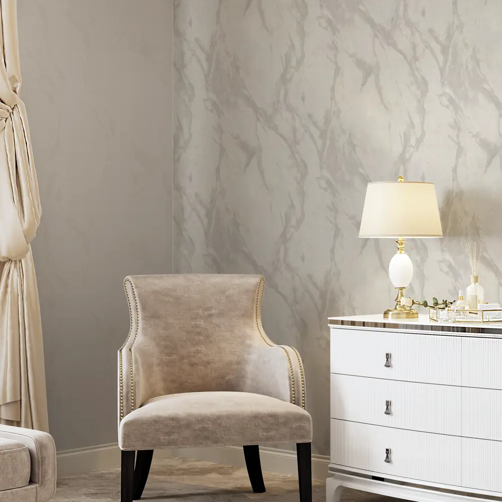 Обои Palitra Home Marmalit бежевые с абстрактным узором для современного интерьера 89406588 STLM-1572464 - Вид №5