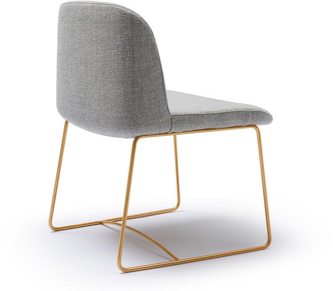 Quinti Sedute Санный стул с обивкой из ткани Deep sun-id-1440524 - Вид №3