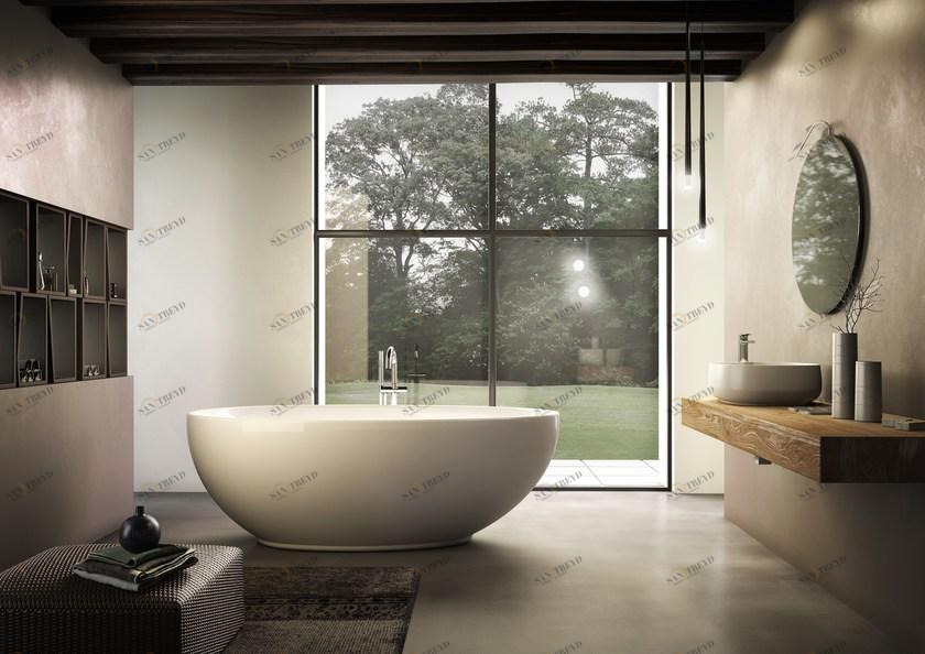 Jacuzzi® Отдельностоящая овальная акриловая ванна sun-id-1484168