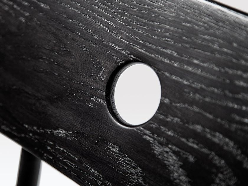 Liqui Contracts Штабелируемый лакированный барный стул из стали и дерева Milne sun-id-1356364 - Вид №3