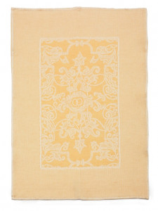 LEI_36_16 Полотенце кухонное 50/70 желтый 50% лен 50% хлопок жаккард LEITNER