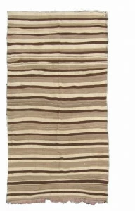 AFOLKI Ковер из шерсти в прямоугольную полоску Kilim Ta130be