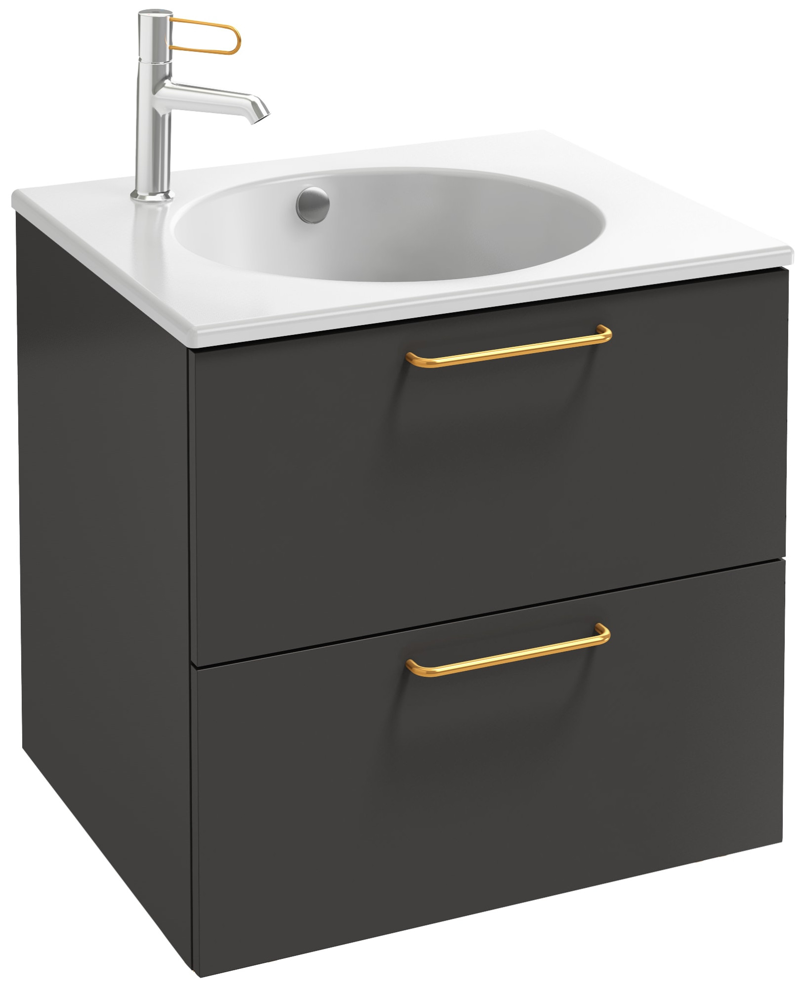 EB2520-R8-N18 Тумба под столешницу 60 см, 2 ящика, золотая ручка JACOB DELAFON ODÉON RIVE GAUCHE ODEON RIVE GAUCHE