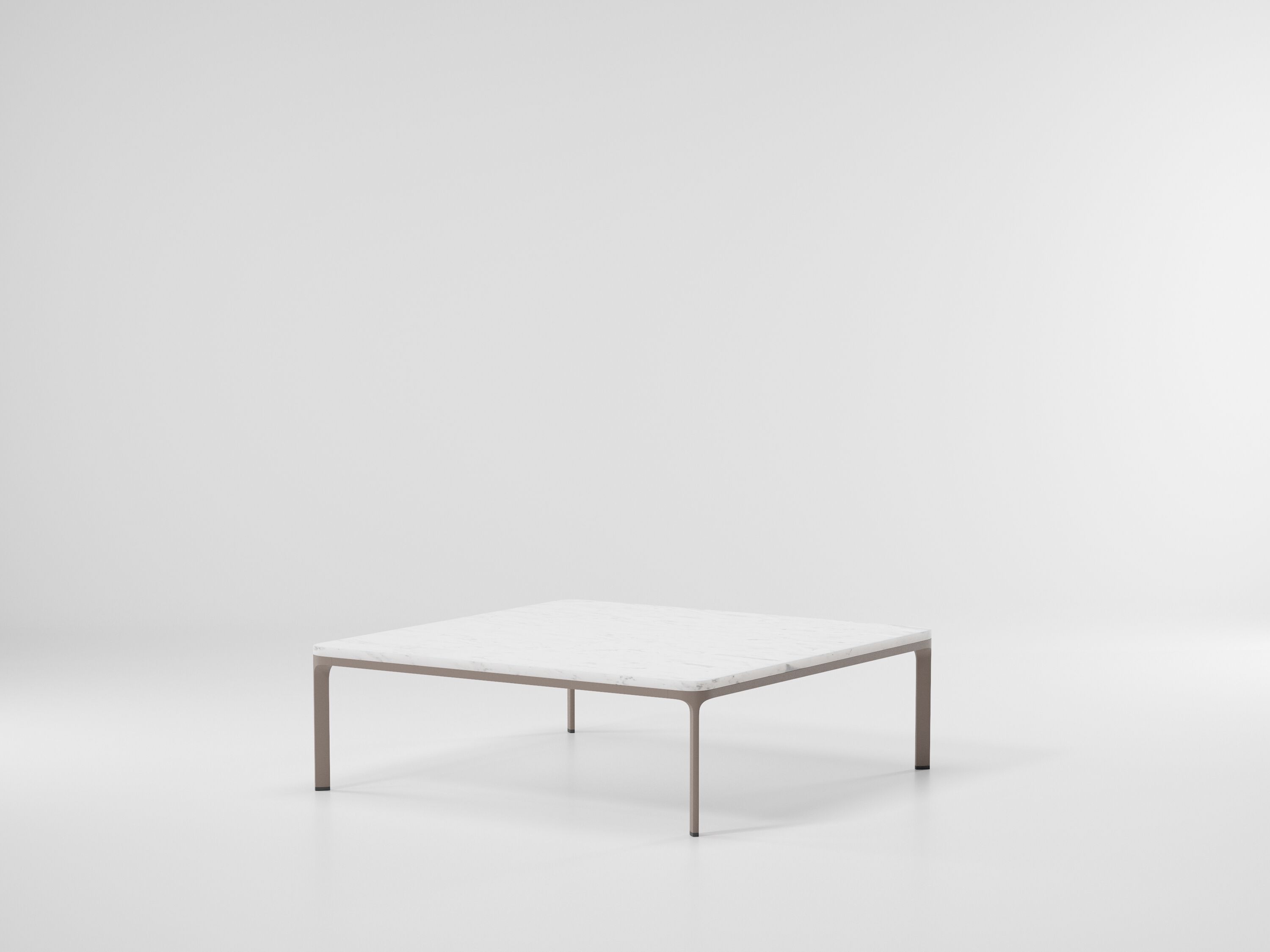 Каменный квадратный низкий журнальный столик Kettal Park Life ARCH-00111511 - Вид №1