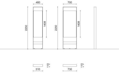 Metalco Двусторонняя стальная витрина sun-id-1367389 - Вид №2