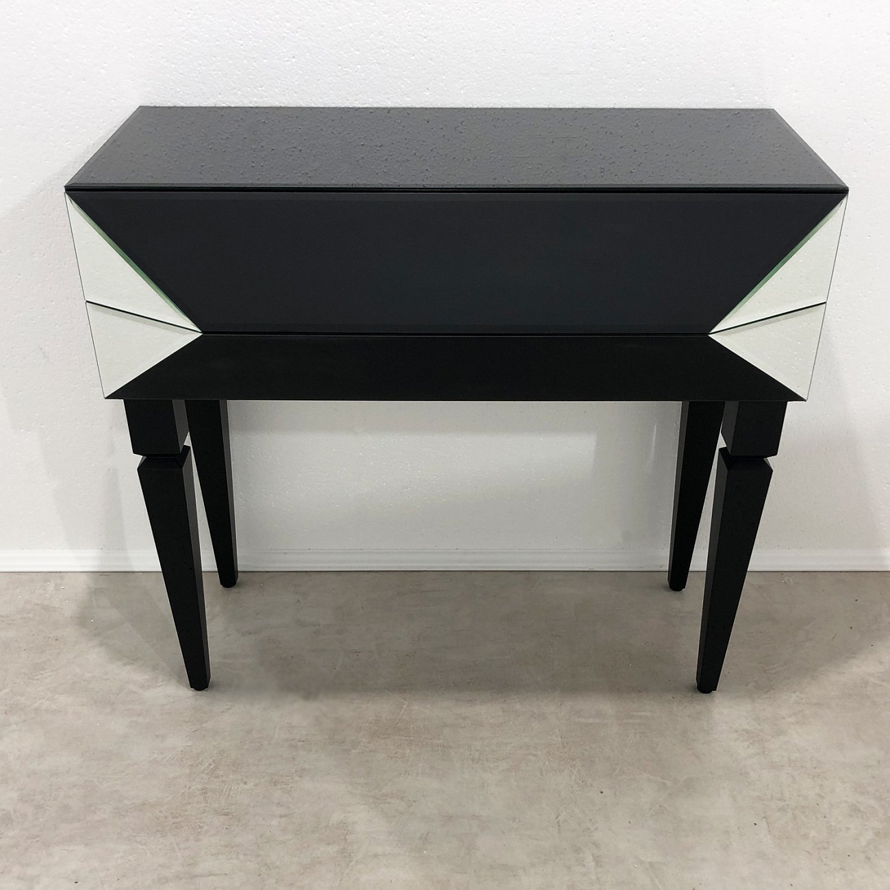 Консоль черная с ящиками и зеркальной отделкой "Роялти" GRAUM  304049 Черный  - Вид №5