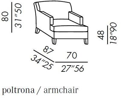 Meridiani Мягкое кожаное кресло с подлокотниками sun-id-1397657 - Вид №1