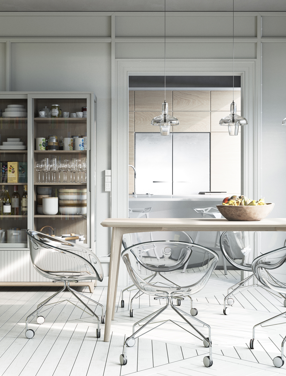 Обеденный стол прямоугольный темный дуб 160 см Iggy THE IDEA  210045 Коричневый  - Вид №3