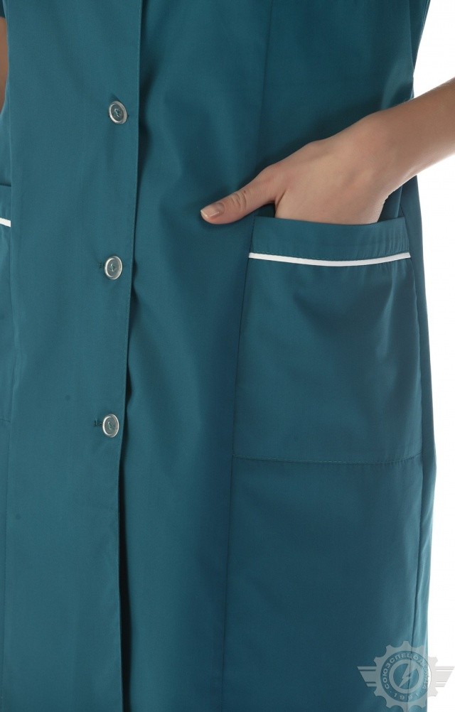 63252 Халат "Бриз" женский  Одежда для обслуживающего персонала  размер 60/170-176 Спецодежда  - Вид №3