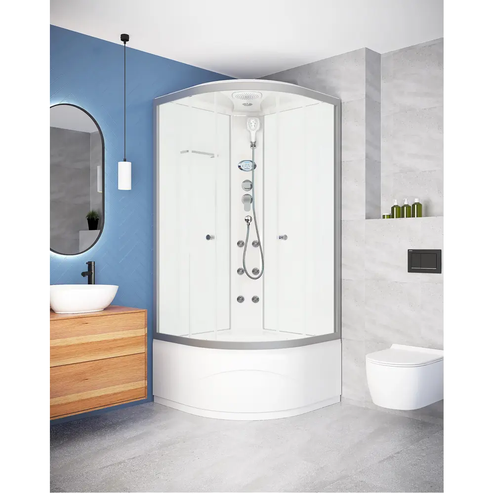 DOMANI-SPA Delight — угловая душевая кабина с гидромассажем 90×90 см 87210148 STLM-0975134 - Вид №5