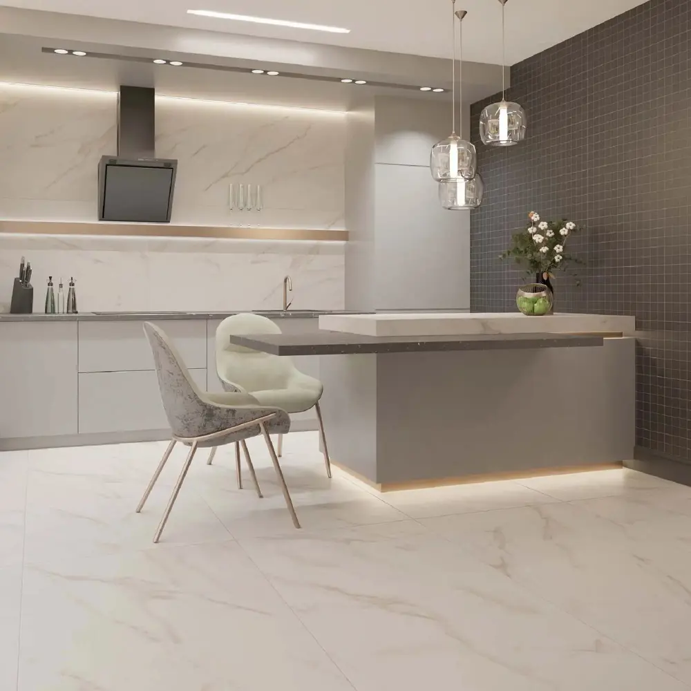 Глазурованный керамогранит Estima Мелоди MO102 60x120 см 1.44 м² неполированный цвет бело-бежевый 89463703 STLM-2042503