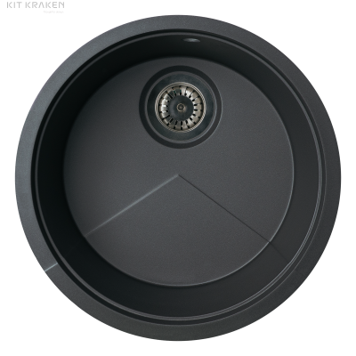 Кухонная мойка подстольного монтажа Kit Kraken Lake Graphite 