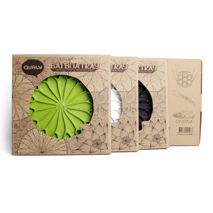 QL10166-WH Сушилка-поднос lotus белая Qualy  - Вид №3