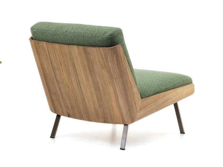 Открытый стул с тиковым корпусом Minotti Daiki Outdoor ARCH-00015701