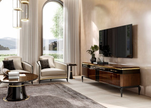 Высокий круглый журнальный столик