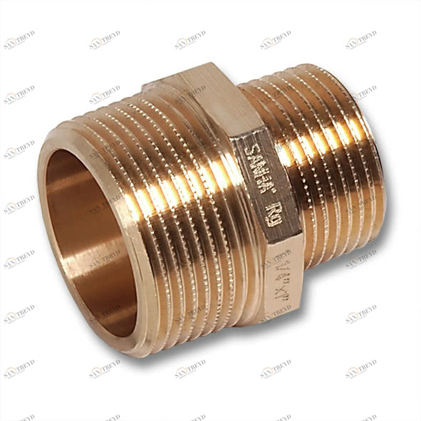 2531112R SANHA 531 ниппель редукционный, латунь 1x1/2 мм 
