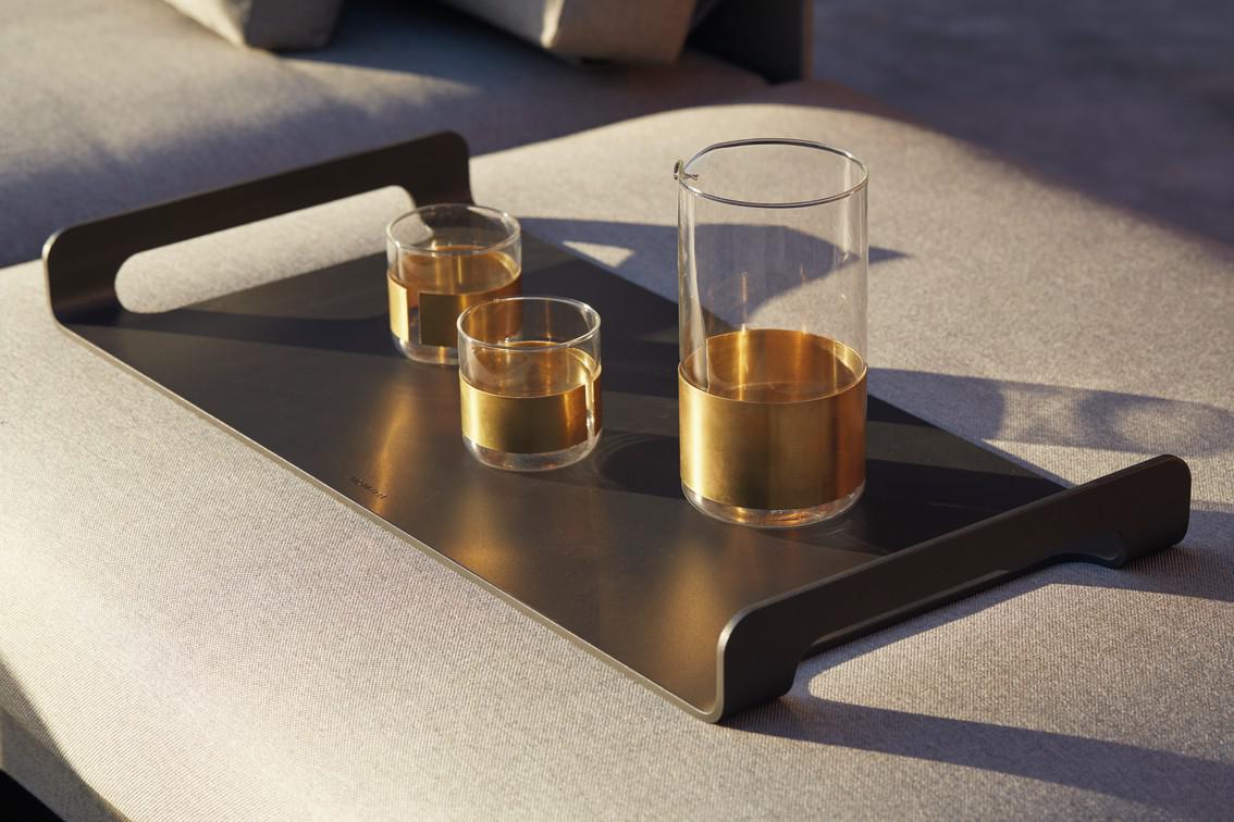 MNST1314 Поднос прямоугольный 60x28 лава Manutti Trays  - Вид №1