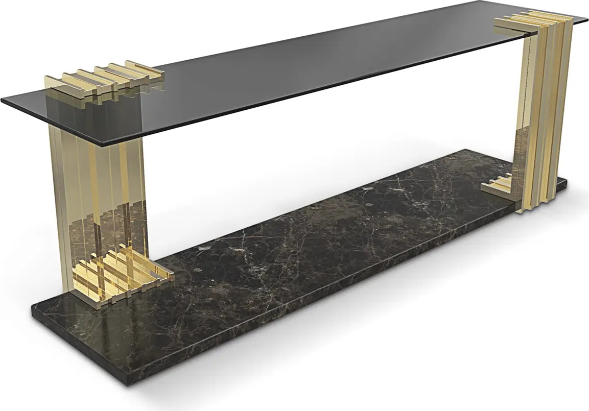 Длинный столик LUXXU Vertigo 215 - Вид №2