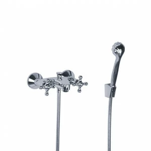 Смеситель для ванны с душевым гарнитуром ½“, настенный монтаж JOERGER Ramses