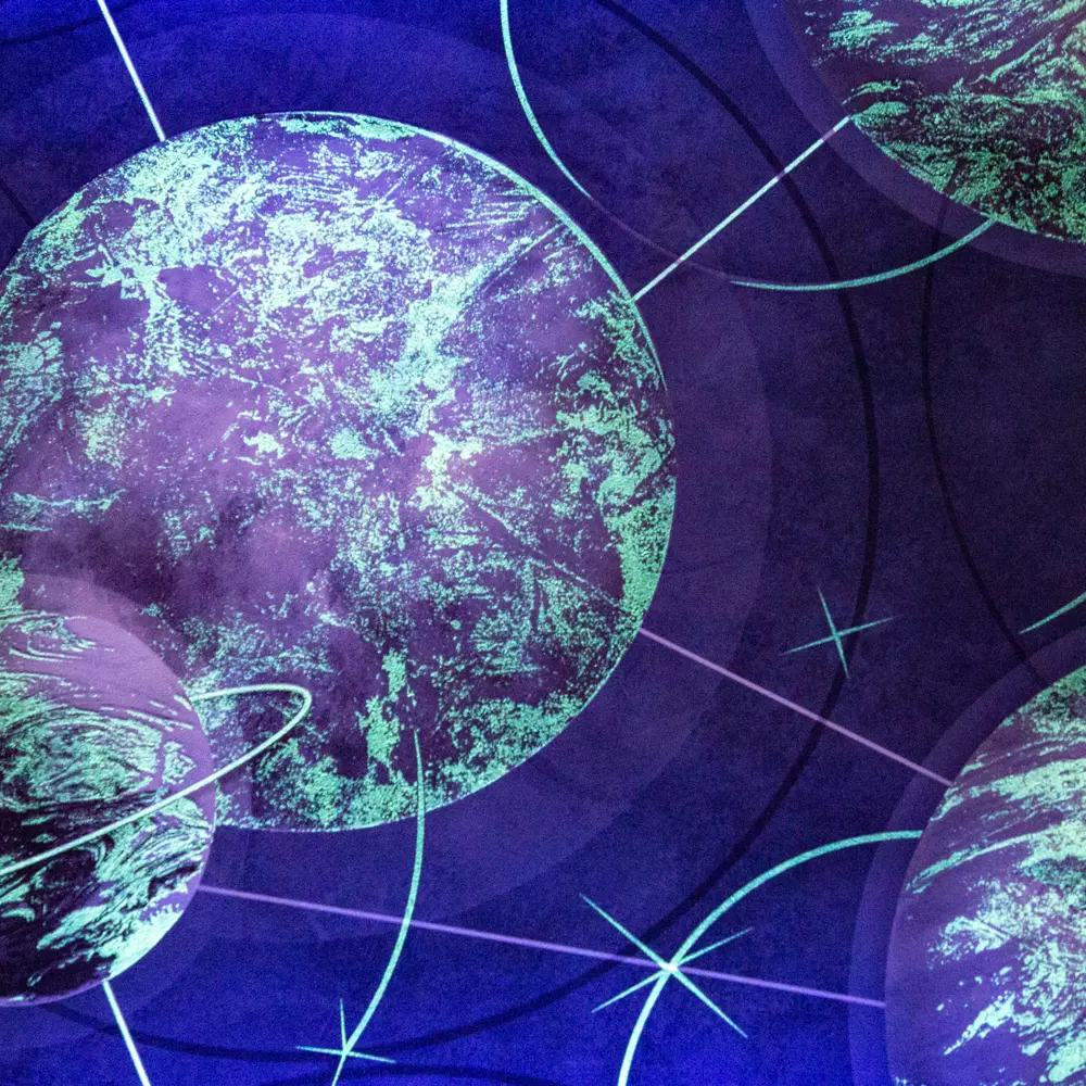 Обои Palitra Home Planets серые флизелиновые с космическим принтом 86582100 STLM-0070313 - Вид №2