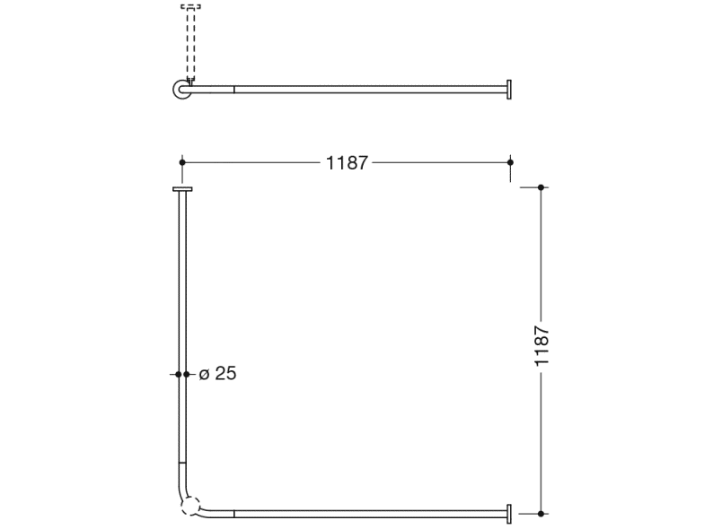 900.34.10360 Карниз HEWI System 900 - Вид №8