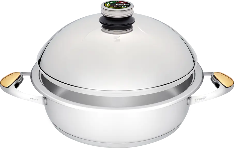 91154503 Кастрюля с крышкой 5 л Zepter international Z-2850b сталь цвет серый STLM-0502599