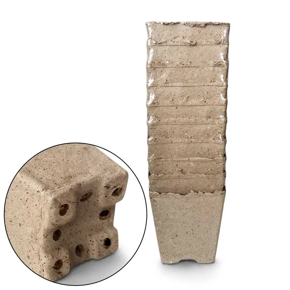 Набор торфяных горшков ГАЗОНCITY для рассады 95×95×100 мм, 10 шт 89411036 STLM-1575225