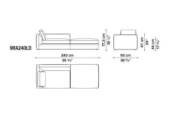 Угловой диван из ткани B&B Italia Ричард ARCH-00040927 - Вид №26