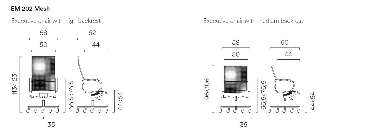 Офисное кресло с сетчатыми колесами с 5 спицами FREZZA класс 2 ARCH-00149777 - Вид №2