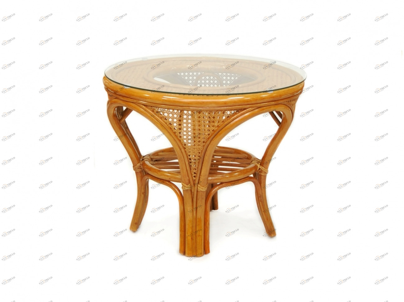 Столик приставной, ротанг Lines ЭКО ДИЗАЙН ПЛЕТЕНАЯ 009728 Бежевый 