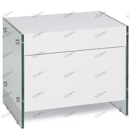 Тумбочка прикроватная белая Caracter от Angel Cerda ANGEL CERDA  148641 Белый 