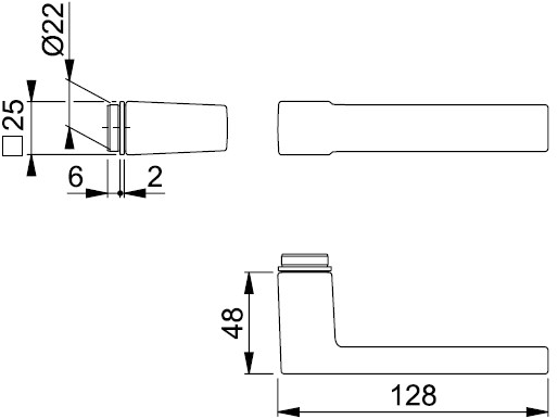 HOPPE Алюминиевая ручка с матовой отделкой sun-id-1366618 - Вид №2