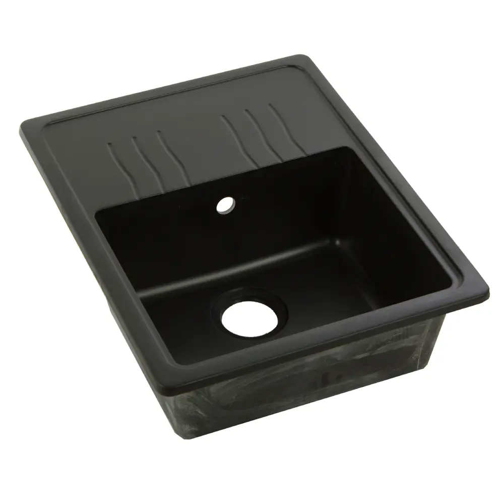 Мойка Delinia FG 61х48 см, цвет антрацит, кварц STLM-2070727 - Вид №1