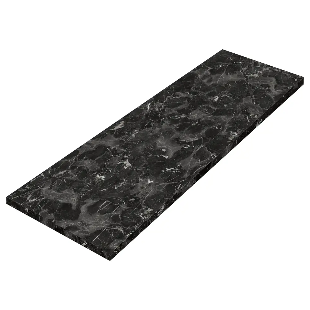 Столешница кухонная Кунгур 240x60x3.8 см KONSENSA ДСП цвет черный ДСП Прямой угол STLM-2028138 - Вид №3