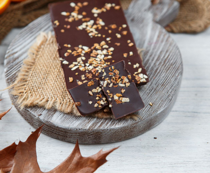 3819 Шоколад ремесленный горький 70% с апельсином Вкусляндия  - Вид №1