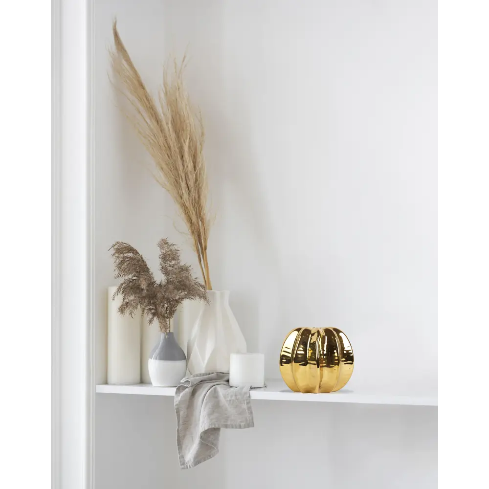 Santreyd — Керамическая ваза золотистого оттенка для изысканных композиций 89389260 STLM-1465301 - Вид №3