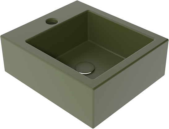 SQULAV26 Подвесная раковина настенная GSG CERAMIC SQUARE