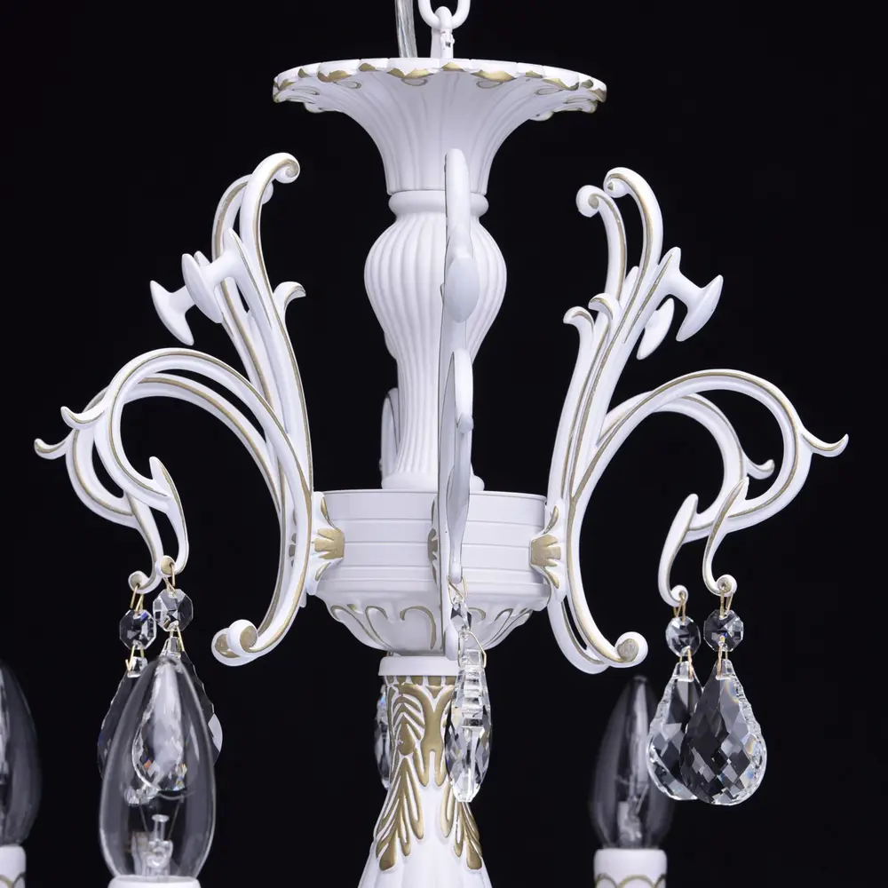 Люстра Свеча 6xE14x60 Вт, металл, цвет белый Maytoni STLM-2170380 - Вид №13